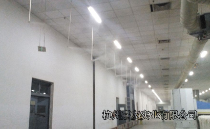 天虹纺织车间安装高压微雾加湿器